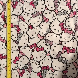 Flannel Hello Kitty Fabric Yardage